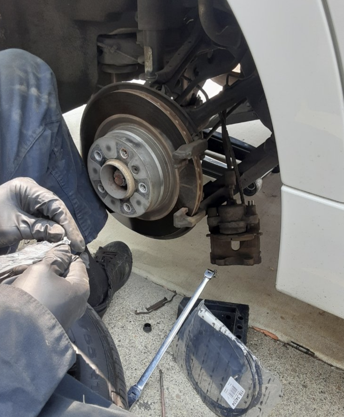 this image shows brake repair in Providence, RI